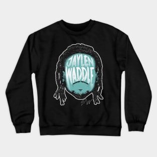 Jaylen Waddle Miami Player Silhouette Crewneck Sweatshirt